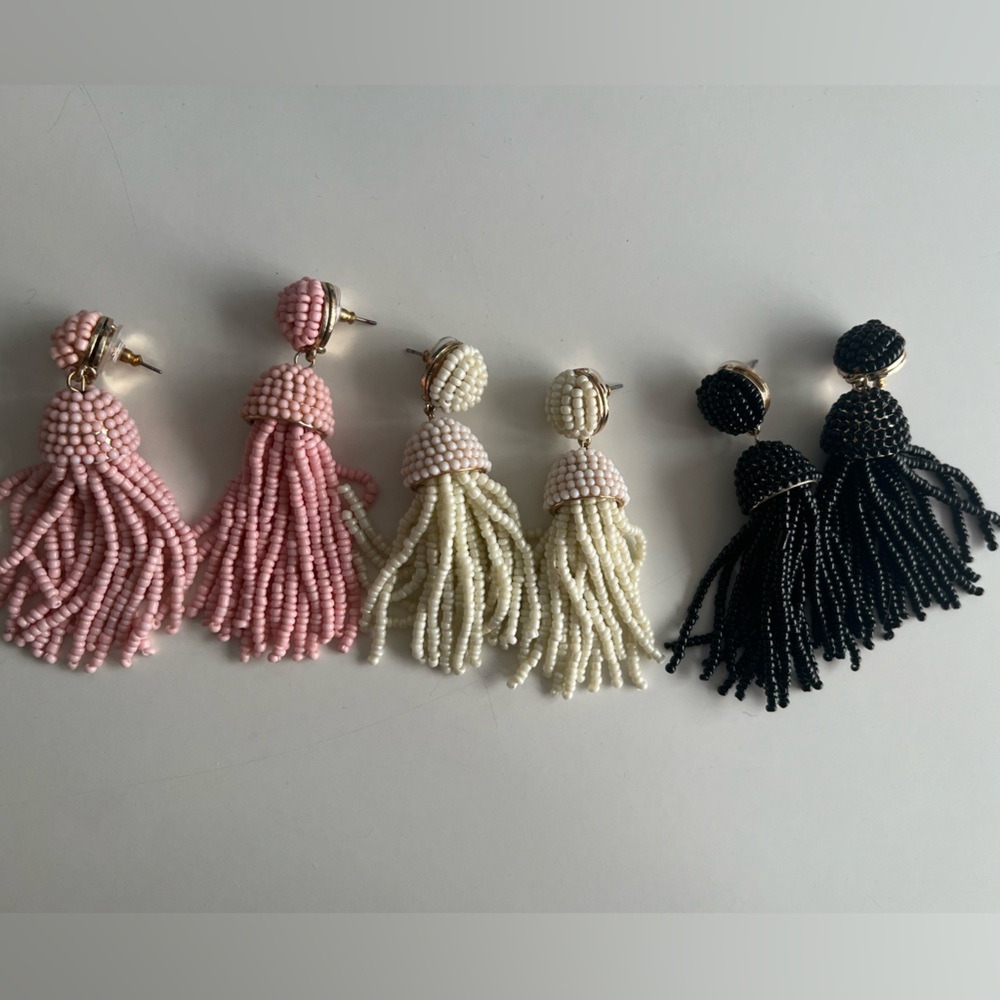 Three pairs of baublebar earrings (set)